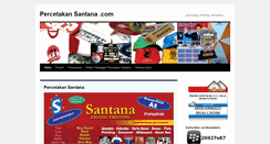 Desktop Screenshot of percetakansantana.com
