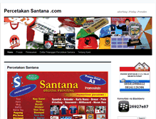 Tablet Screenshot of percetakansantana.com